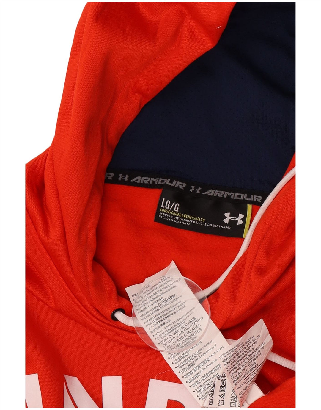 Pulover pentru bărbați Under Armour Graphic Hoodie, mare, roșu, poliester