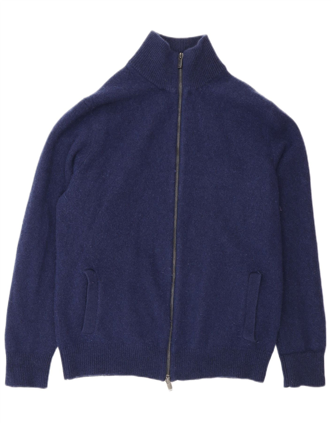 Pulover Cardigan Massimo Dutti pentru bărbați, lână mare, albastru