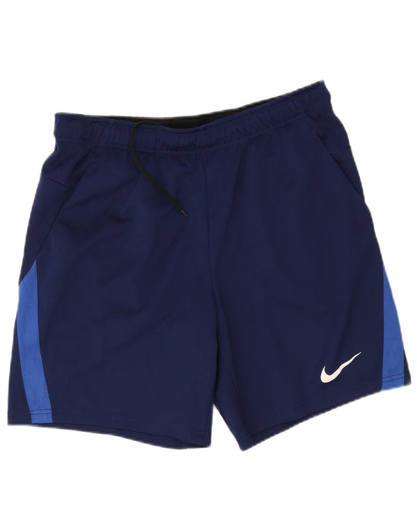 Pantaloni scurți sport standard Dri Fit Nike pentru bărbați, mari, albastru, color block