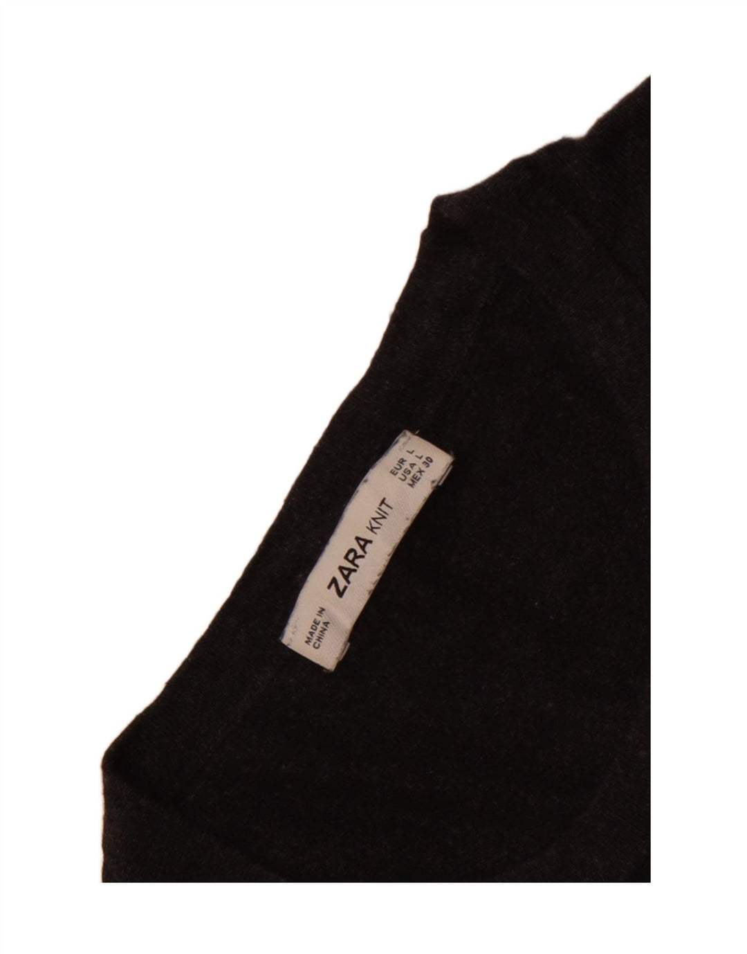 Pulover pentru damă Zara, cu gât turnut, mare, gri