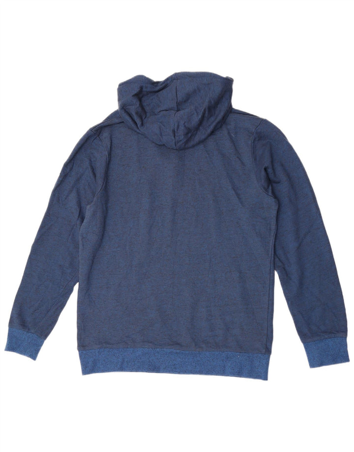 JACK & JONES Pulover cu glugă grafic pentru bărbați, mare, albastru
