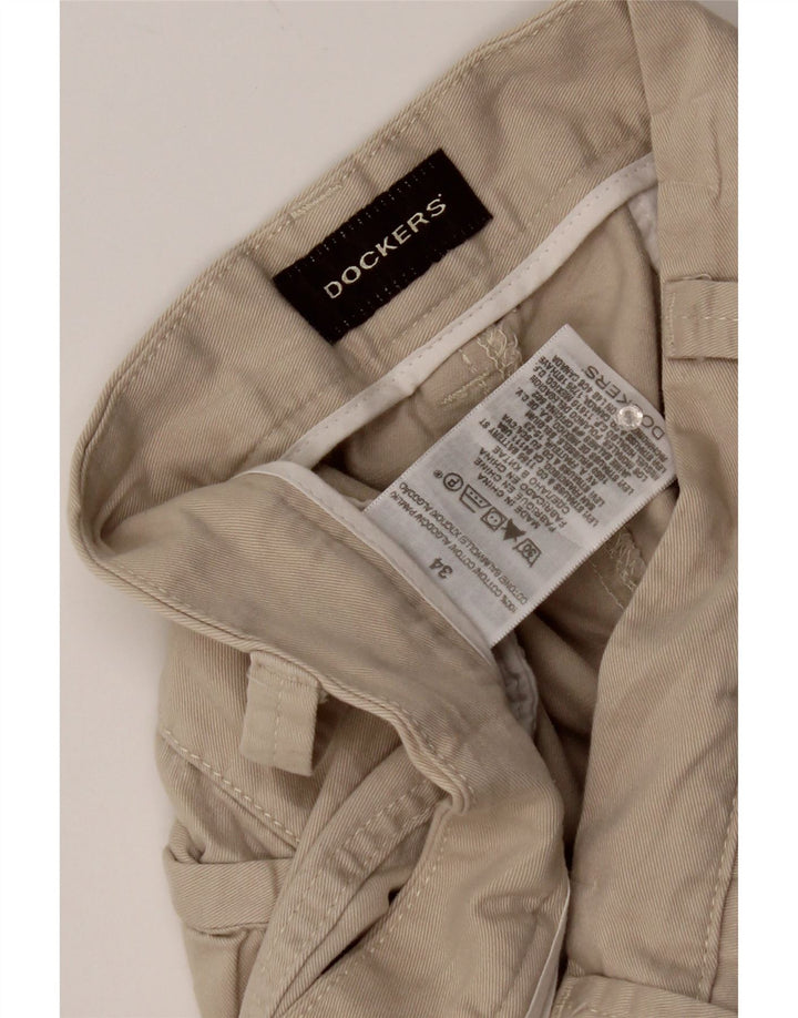 Pantaloni scurti cargo pentru bărbați Dockers W34, bumbac, bej, mari