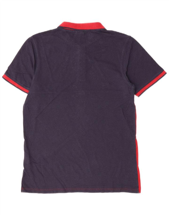 Cămașă polo Jack & Jones pentru bărbați, bumbac color bloc mediu, albastru bleumarin