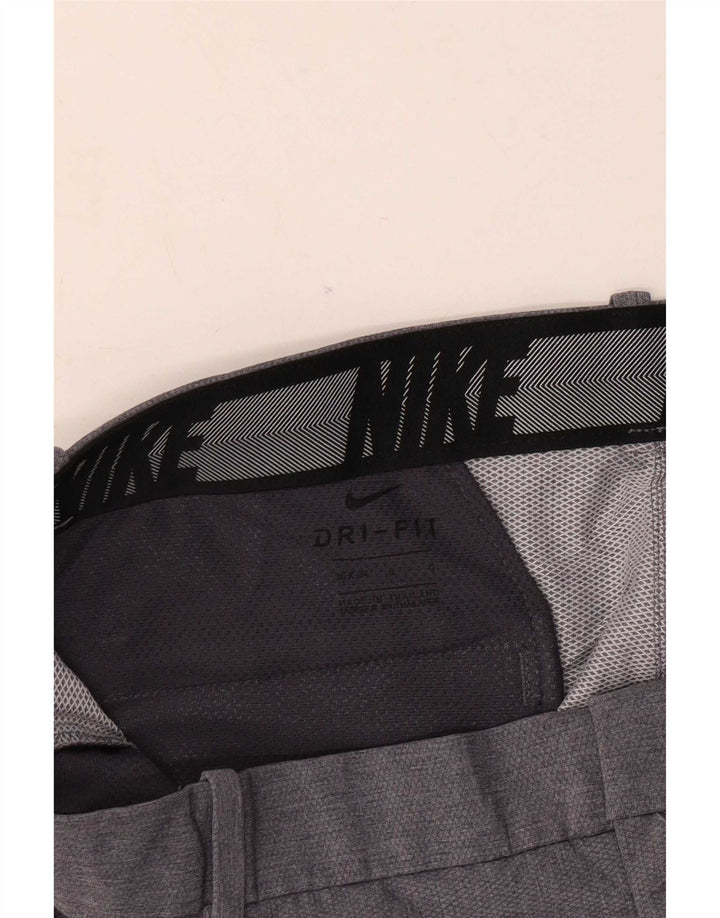 Pantaloni chino drepti Dri Fit Nike pentru bărbați W36 L34 poliester gri