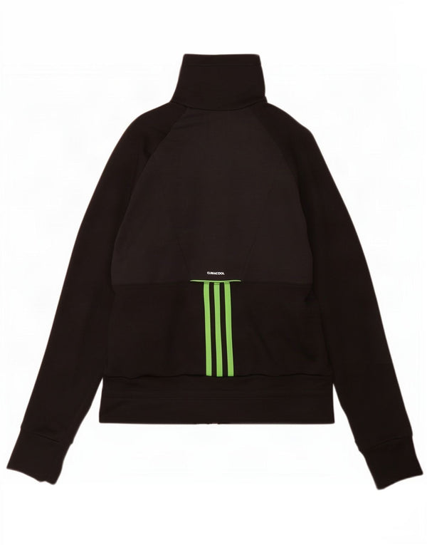 Jachetă de trening Climacool pentru femei Adidas UK 14 Medium Black Colorblock