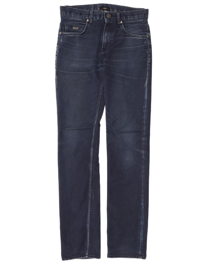 Blugi slim pentru bărbați Hugo Boss W30 L32 Bumbac albastru