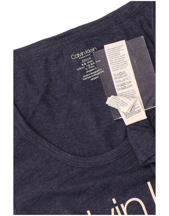 CALVIN KLEIN Vest cu grafică pentru bărbați, bumbac mic, albastru