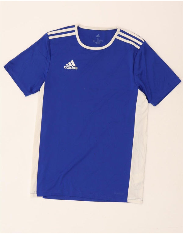 Tricou pentru bărbați Adidas Aeroready Top mic, albastru, poliester color bloc
