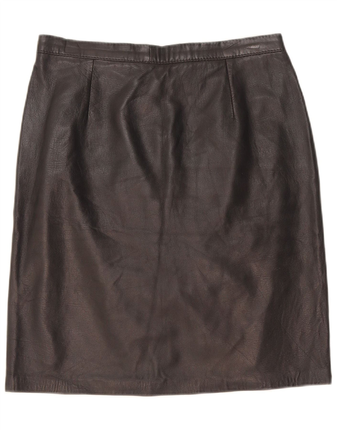 Fusta din piele vintage pentru femei W28 Medium Black