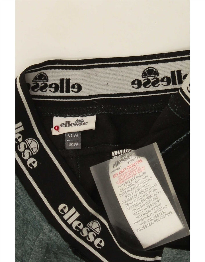 Pantaloni de trening cu grafic pentru femei Ellesse, verde mediu, color block