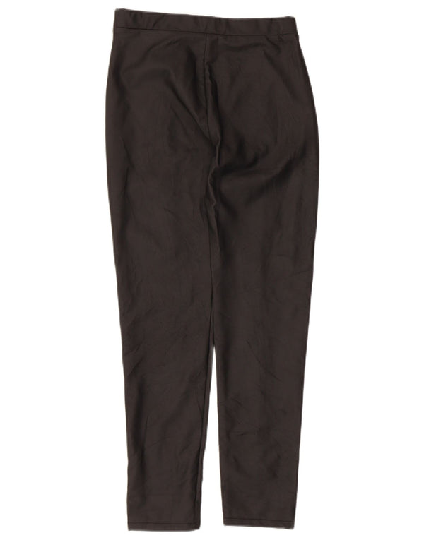 Pantaloni slim din piele artificială pentru fete Zara 13-14 ani L24 L24 Negru