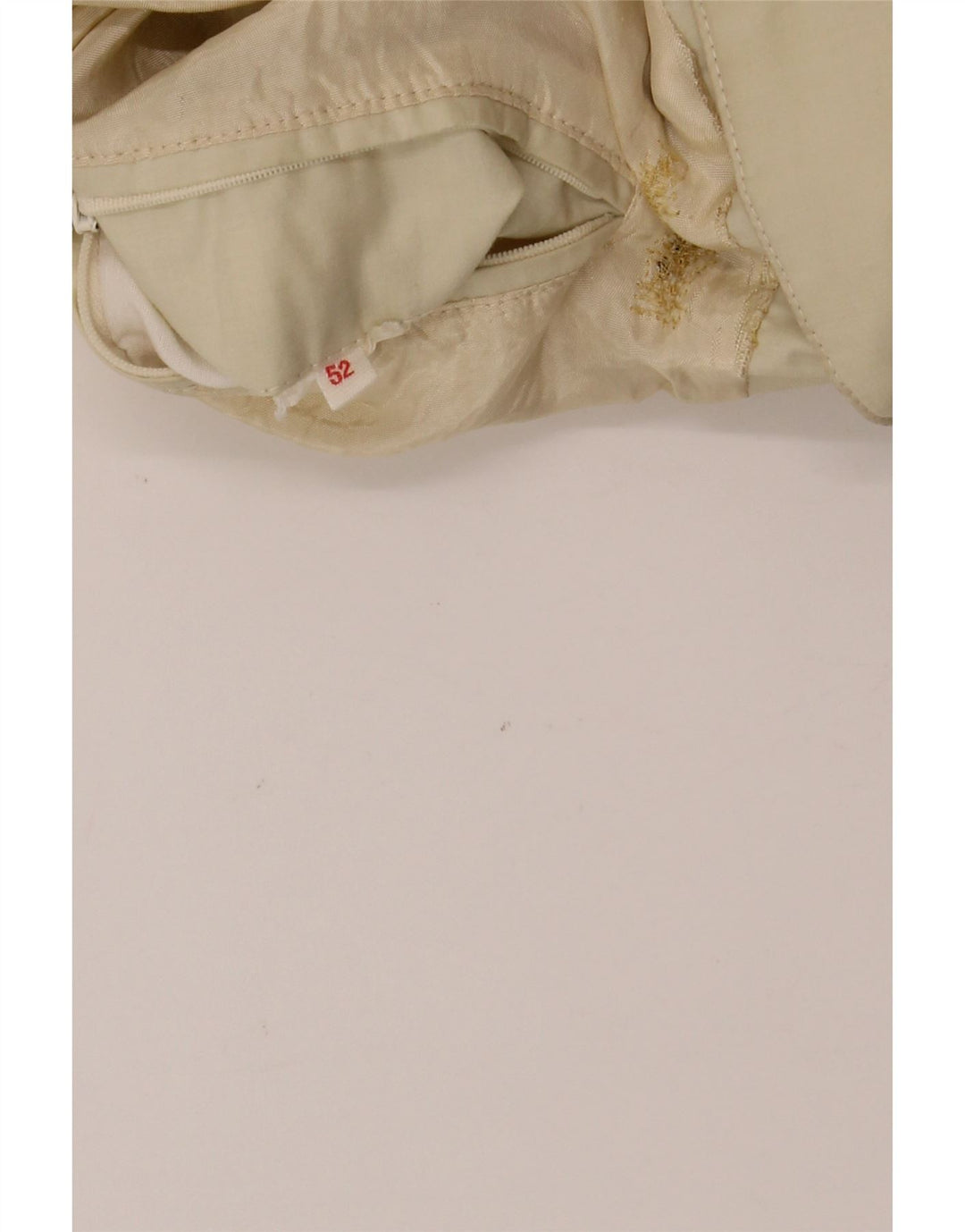 VINTAGE Mens Bomber Jacket IT 52 XL Beige Striped Vintage Vintage and Second-Hand Vintage from Messina Hembry 