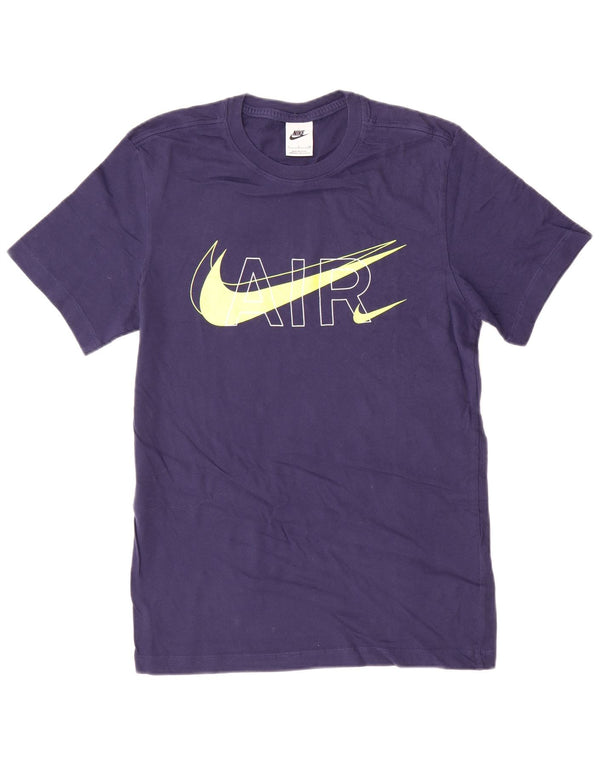 Tricou grafic Nike pentru bărbați Top mic din bumbac bleumarin