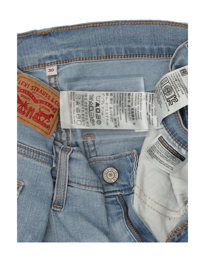 LEVI'S Womens Denim Shorts W30 Medium Blue Cotton Vintage Levi's and Second-Hand Levi's from Messina Hembry 