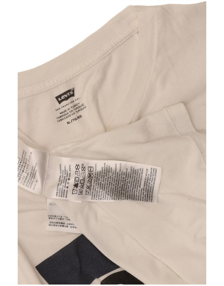 Tricou grafic pentru bărbați Levi's Top XL Bumbac alb