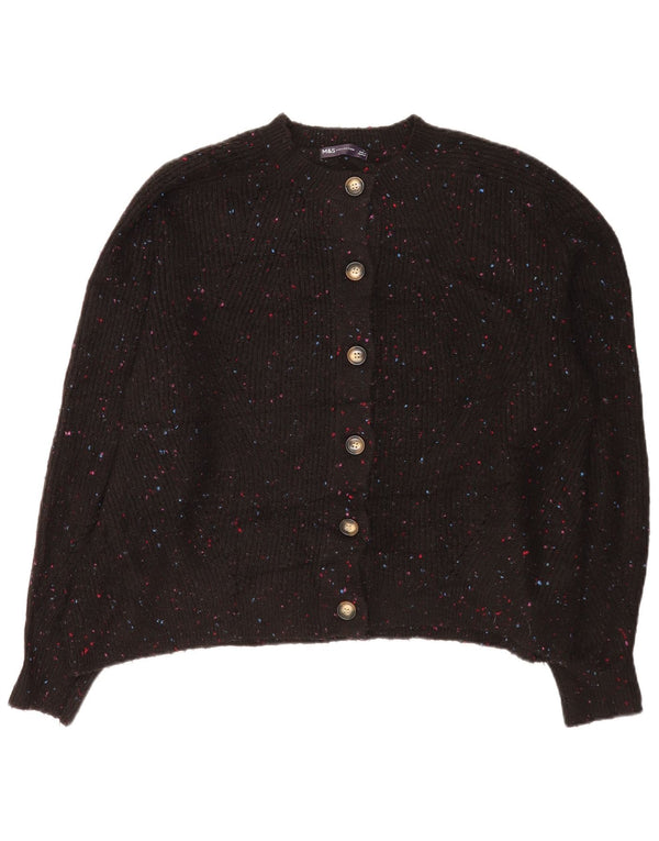 Pulover cardigan pentru femei Marks & Spencer UK 18 XL Acrilic cu pături negru