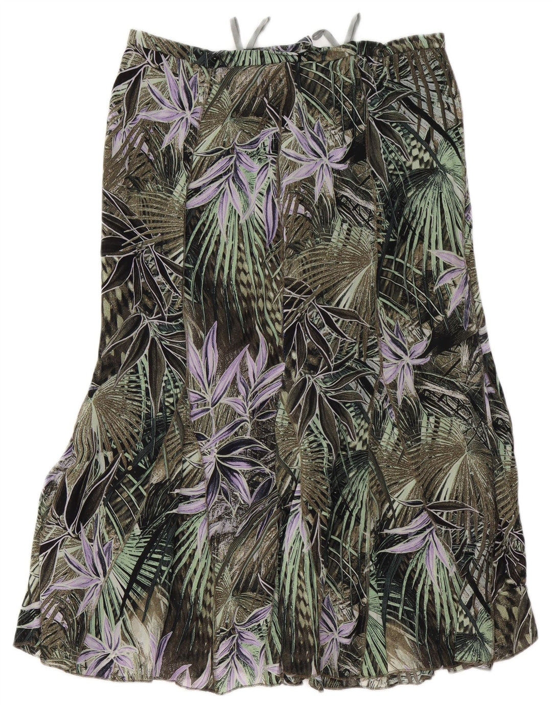 GELCO Fustă trompetă cu talie înaltă pentru femei UK 16 Large W32 Green Floral