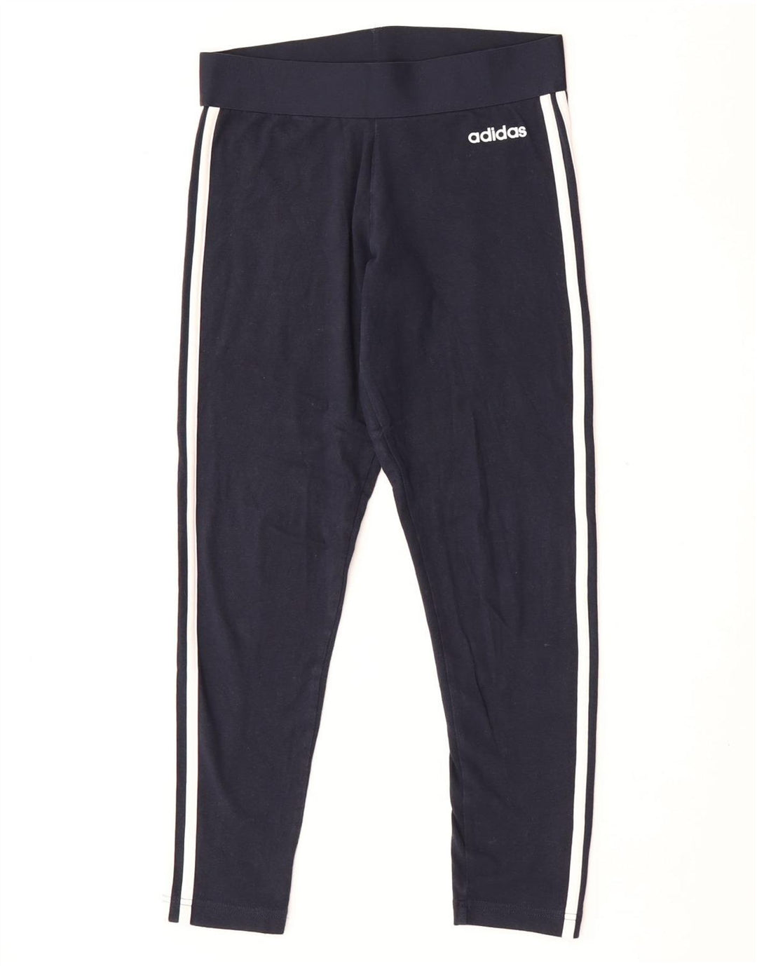 Leggings pentru femei Adidas Marea Britanie 12/14, bumbac mediu albastru bleumarin