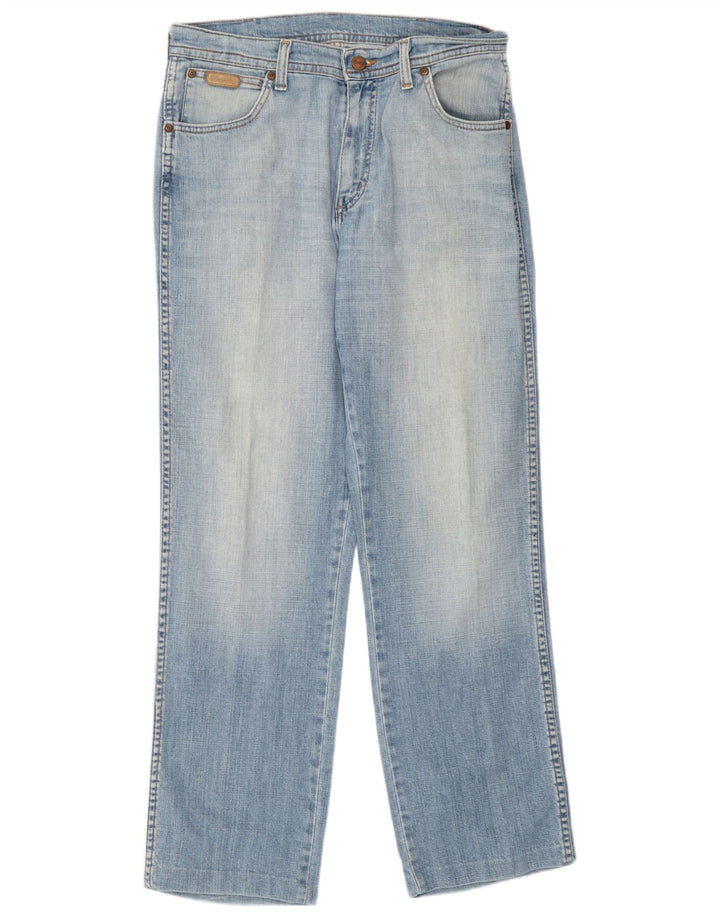 Blugi drepte stretch pentru bărbați Wrangler Texas W32 L31 Bumbac albastru