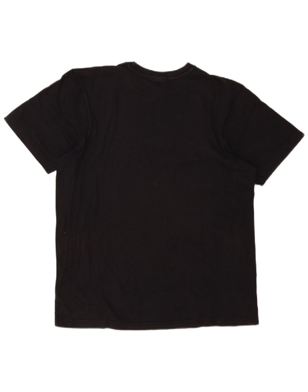 Tricou grafic Nike pentru bărbați Top UK 42/44 Large Black Bumbac