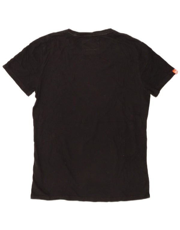 Tricou Superdry pentru bărbați Top mic, negru, bumbac
