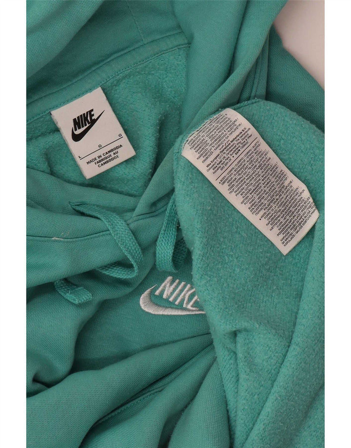 Pulover Nike pentru bărbați, bumbac turcoaz mare