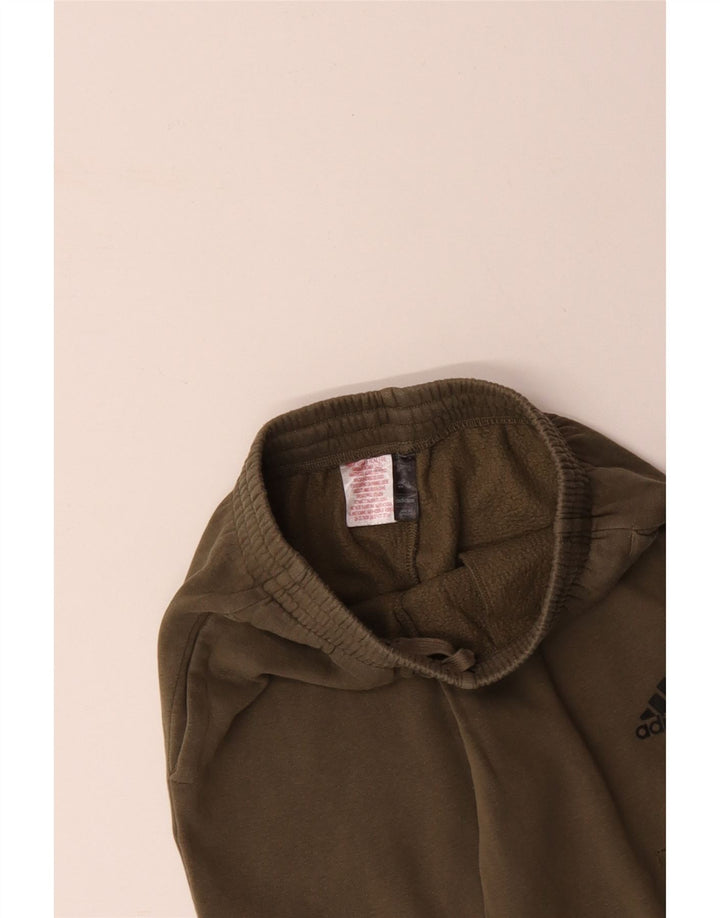 Pantaloni de trening cargo ADIDAS pentru băieți Joggeri 11-12 ani bumbac kaki