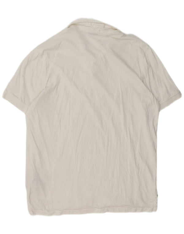 Tricou polo Napapijri Geographic pentru bărbați, bumbac alb 2XL