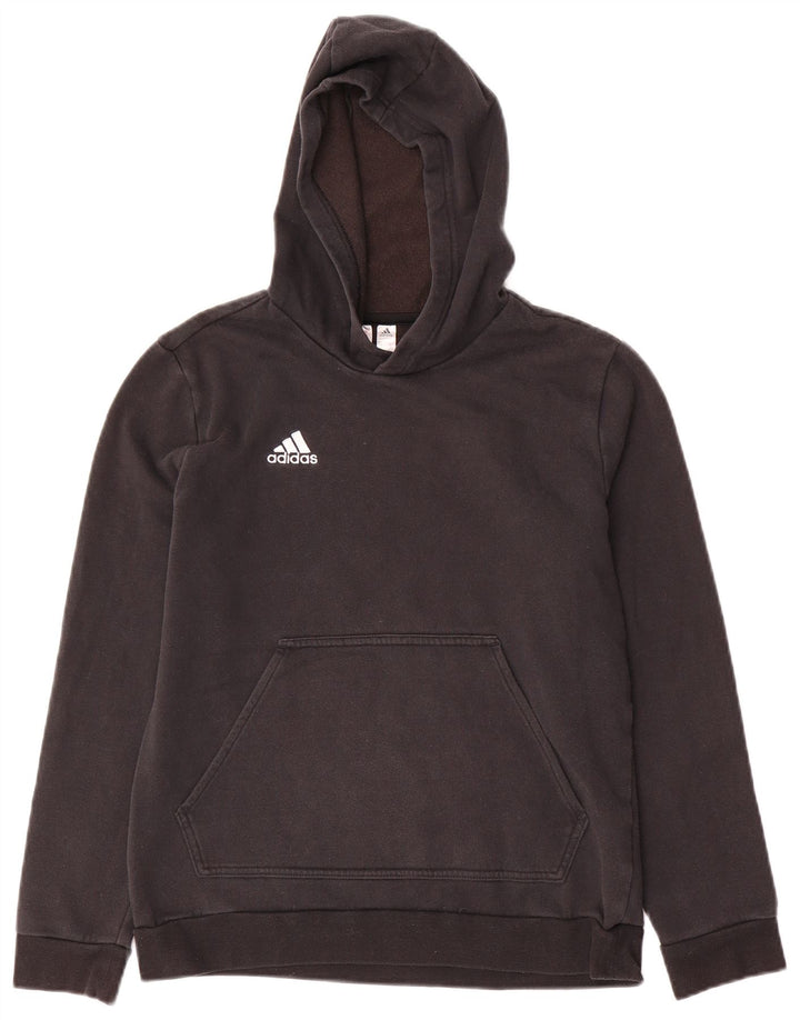 Pulover ADIDAS pentru băieți, 13-14 ani, bumbac negru