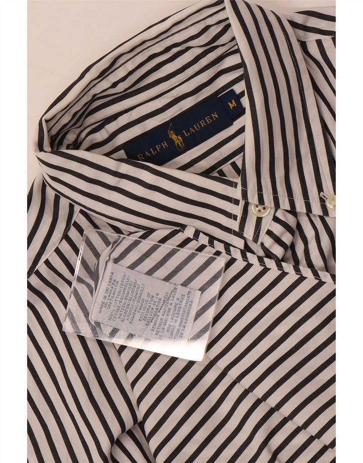 Cămașă pentru bărbați Ralph Lauren, bumbac cu dungi alb medii