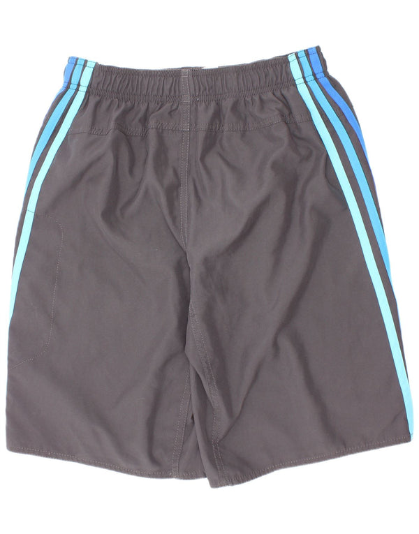 Pantaloni scurți de înot Adidas băieți 13-14 ani poliester gri