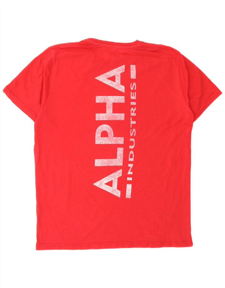 Tricou grafic pentru bărbați Alpha Industries Top XL Roșu