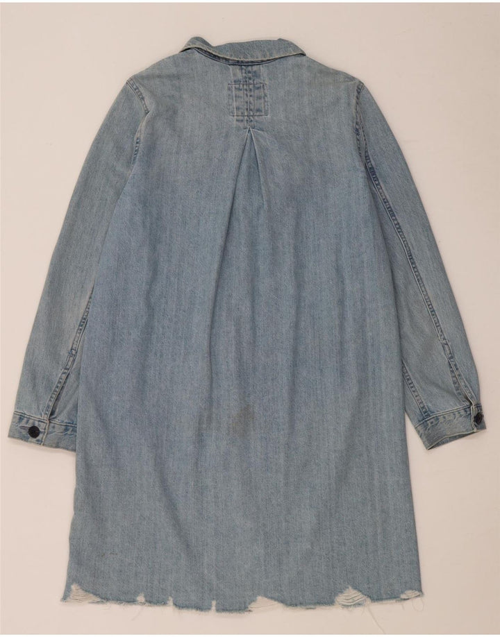 Levi's Mantocă supradimensionată de blugi pentru femei, UK 10, bumbac albastru mic