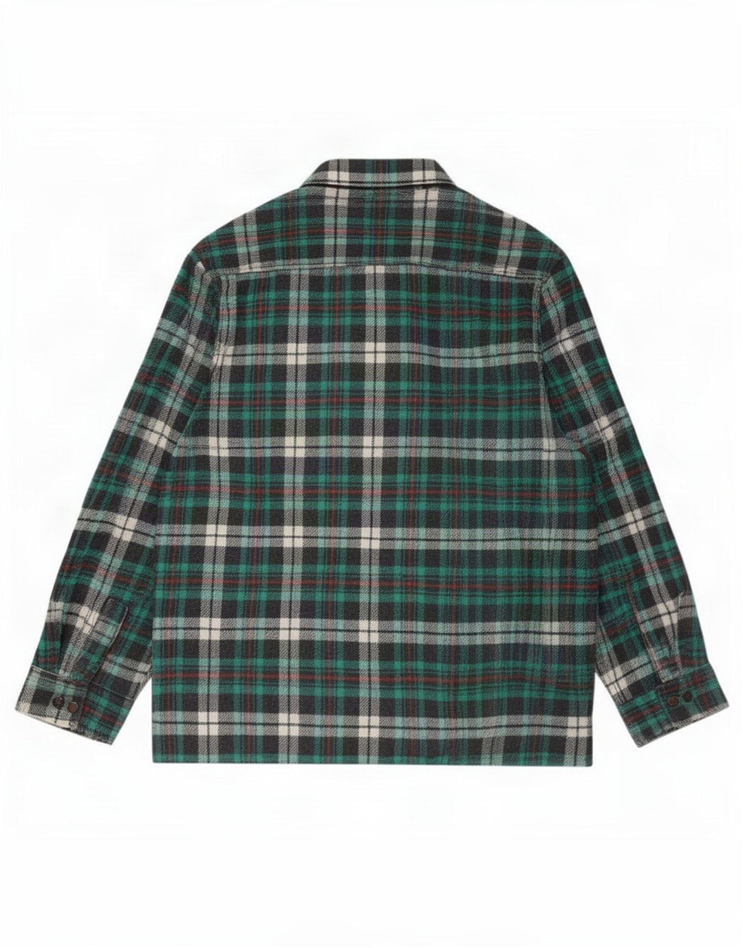 Cămașă de flanel pentru bărbați vintage XL verde check