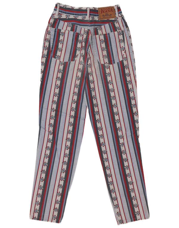 Pantaloni casual de damă vintage cu talie înaltă IT 42 Medium W28 L29 Multicolori