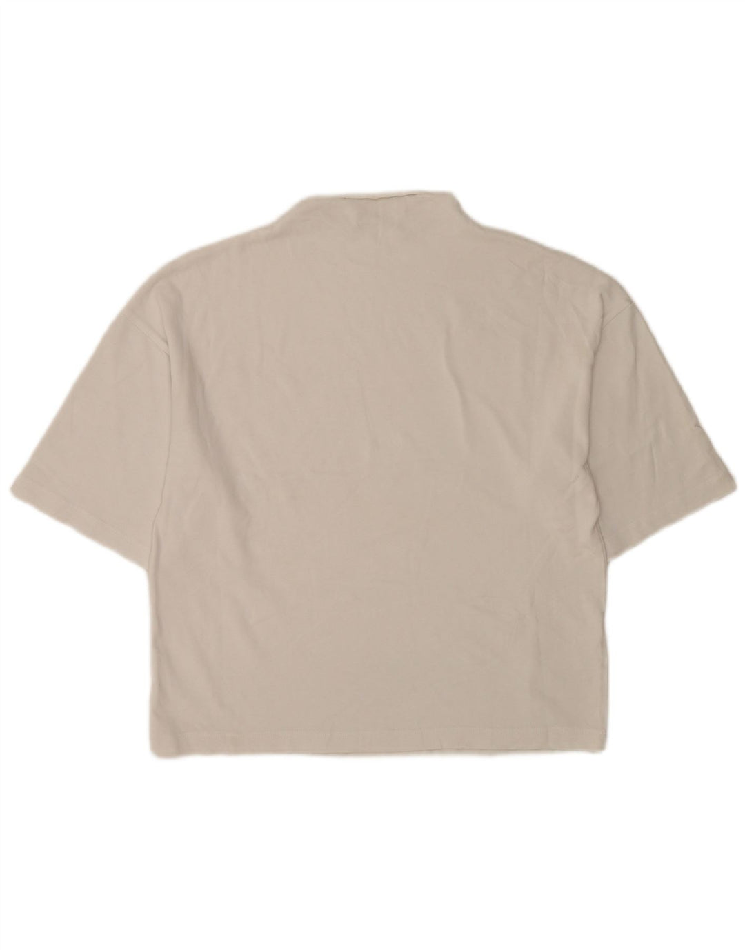 Tricou supradimensionat pentru femei Zara UK 10 Bumbac alb mic