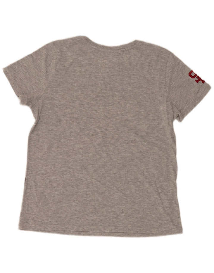 Tricou grafic Superdry pentru femei Top UK 14 Large Gri