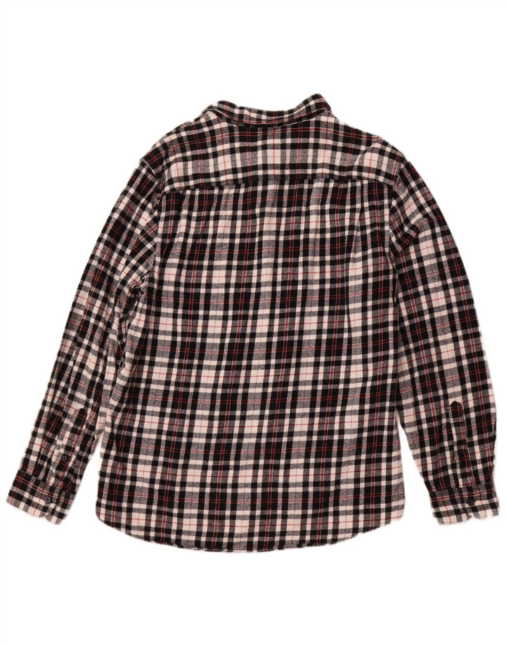 Cămașă Jack Wills pentru bărbați, cu carouri, de flanel, XL, negru, din bumbac