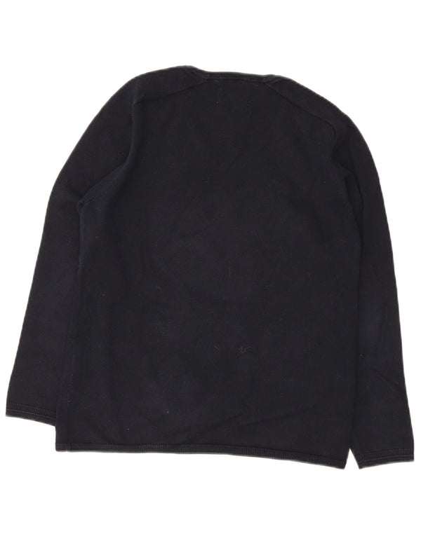 Pulover cu decolteu în V Zara băieți 11-12 ani, negru