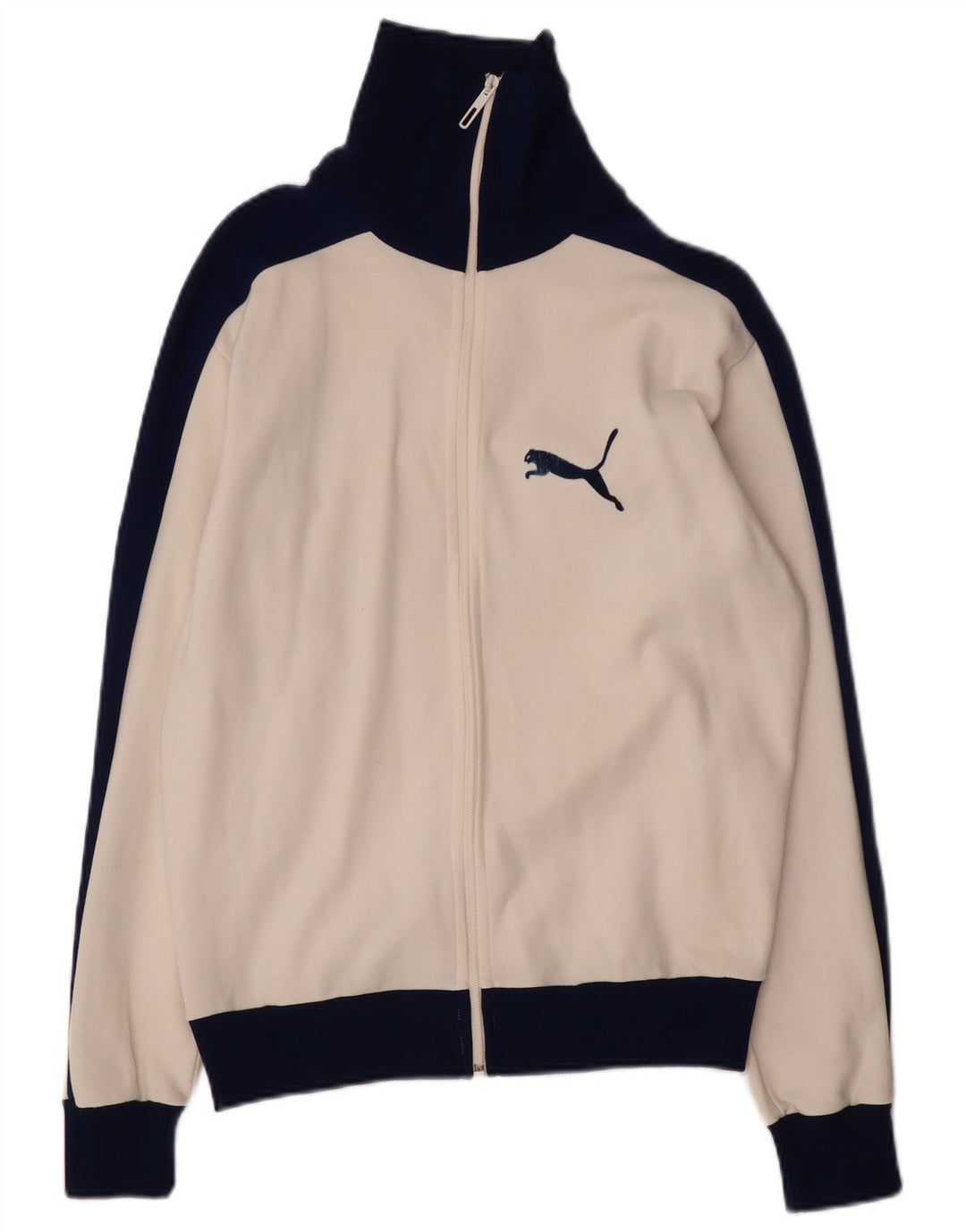 Jachetă de top cu trening grafic Puma pentru femei UK 16, mare, alb, color block