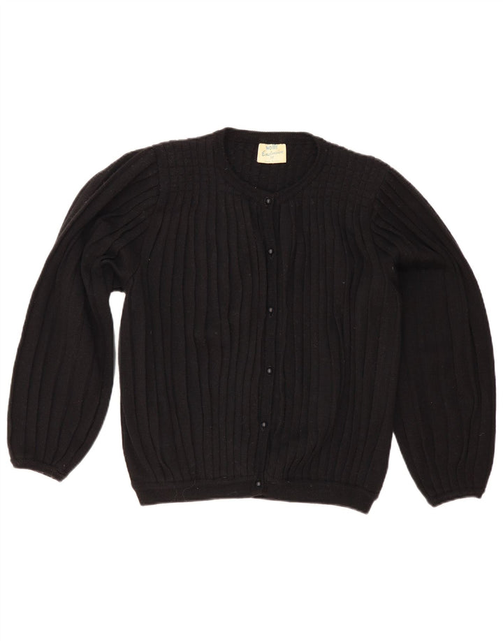 Pulover cardigan Wallis pentru femei UK 14 Lână neagră medie