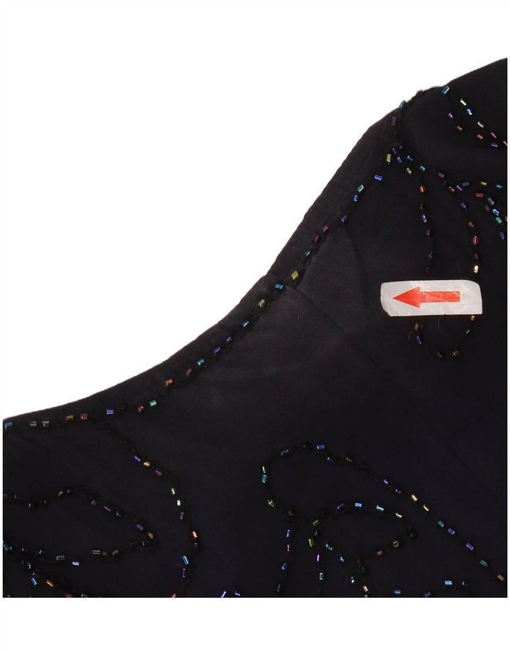 Rochie A-Line fără mâneci pentru femei Marks & Spencer UK 16 Poliester violet mare