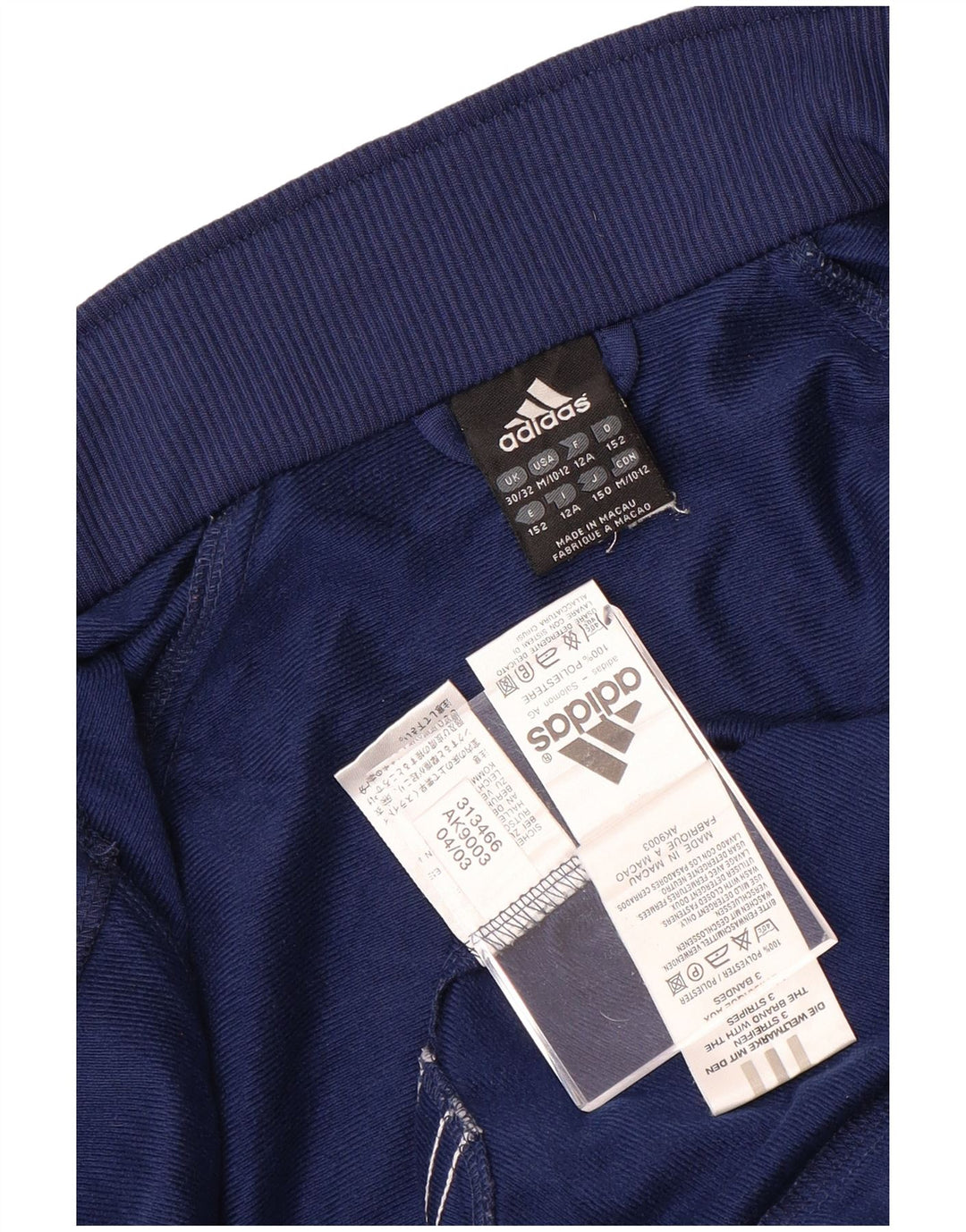 Jachetă de trening pentru fete ADIDAS 11-12 ani poliester bleumarin