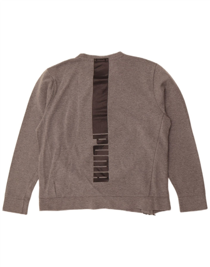 Pulover grafic pentru bărbați Puma Jumper XL bumbac gri