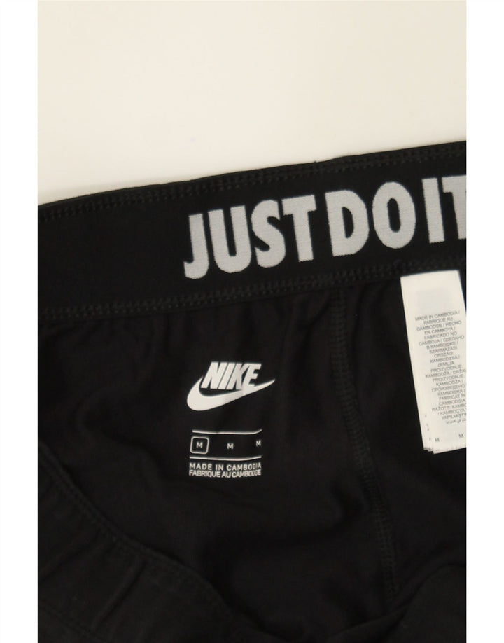 NIKE Womens Graphic Leggings UK 14 Medium  Black Cotton Vintage Nike and Second-Hand Nike from Messina Hembry 