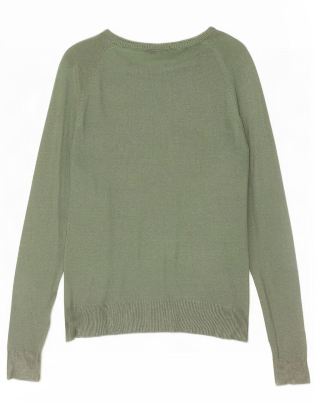 Pulover pentru femei Zara, cu gât de barcă, UK 14, verde mediu