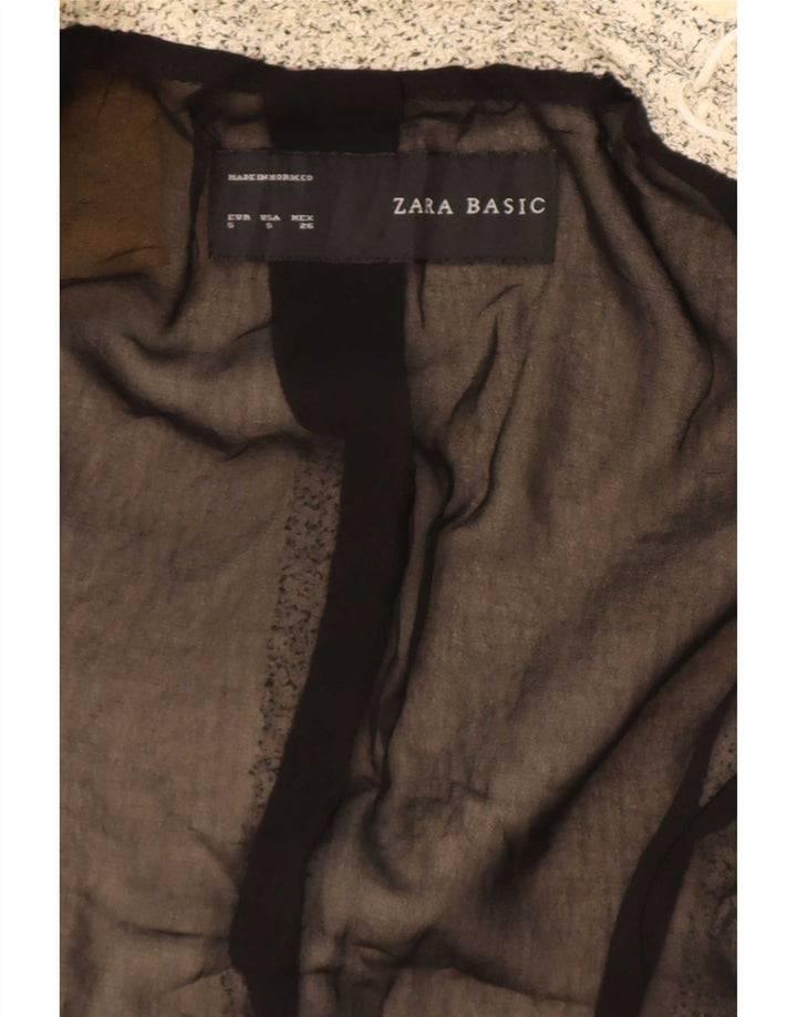 Jachetă blazer supradimensionată pentru femei Zara UK 10 Mic Bej cu pete