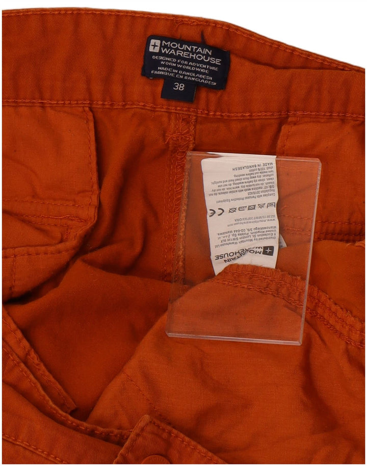 Pantaloni scurți cargo pentru bărbați Mountain Warehouse W38 XL bumbac portocaliu