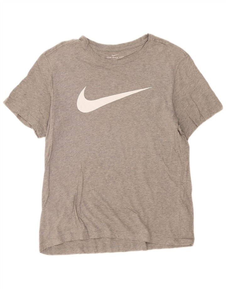 Tricou grafic Nike pentru bărbați Top mare din bumbac cu pete gri