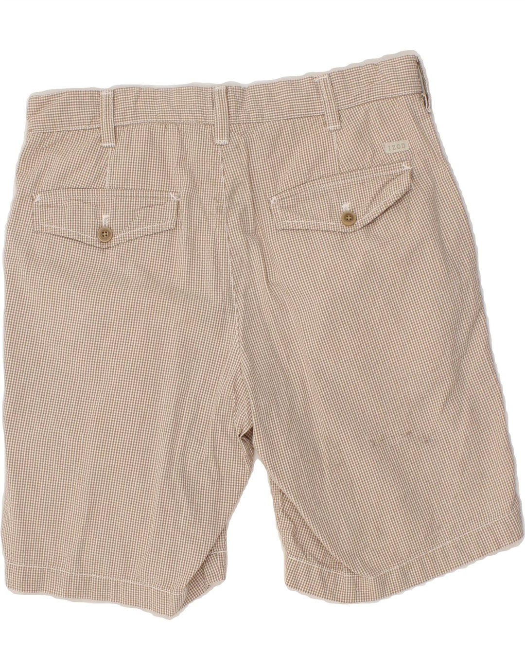 IZOD Mens Chino Trousers W32 Medium Beige Gingham Cotton Vintage Izod and Second-Hand Izod from Messina Hembry 